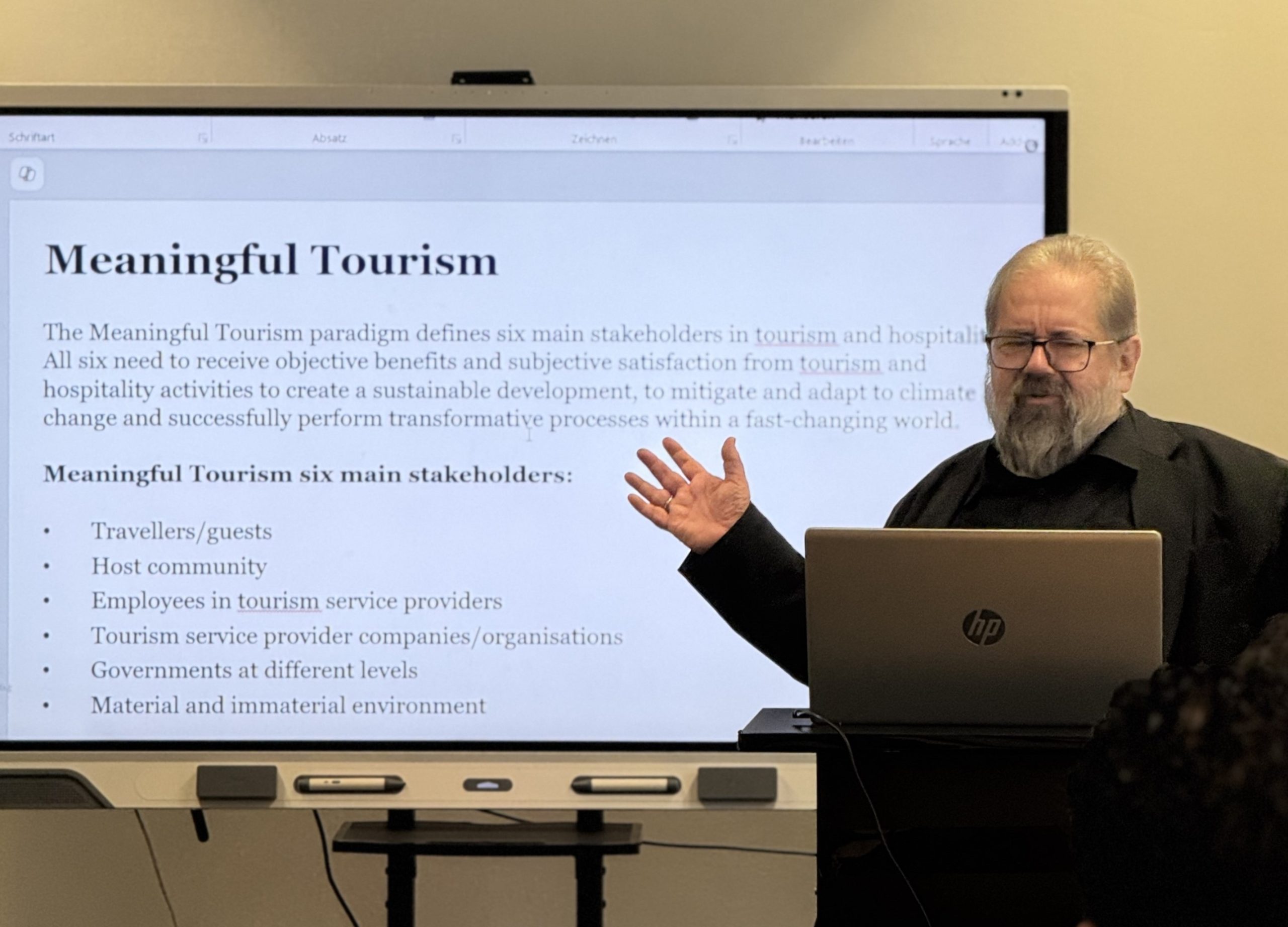 Meaningful Tourism by Prof. Arlt