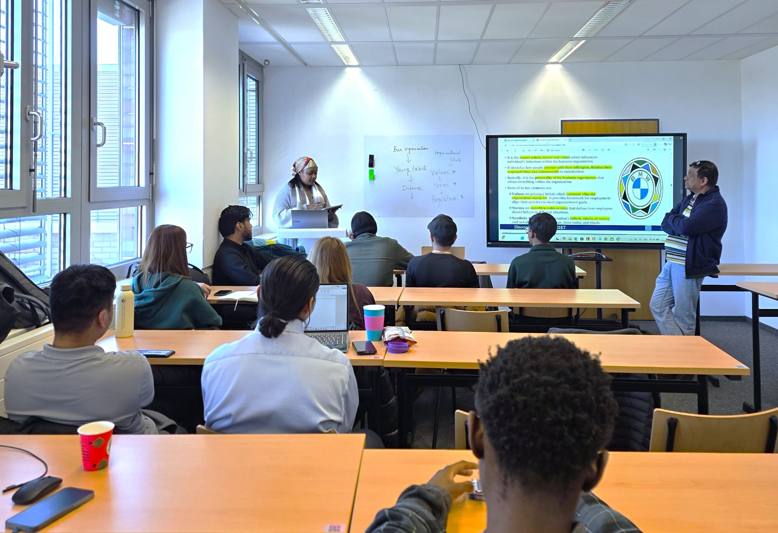 Interactive classroom learning session at EIIET
