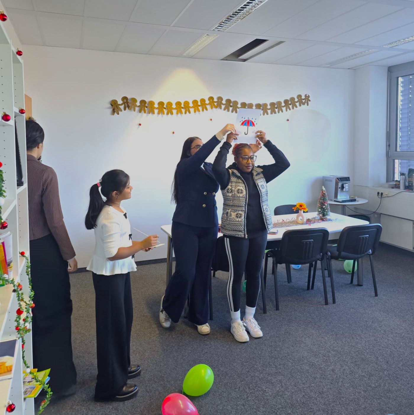 Interactive activities during the festive gathering