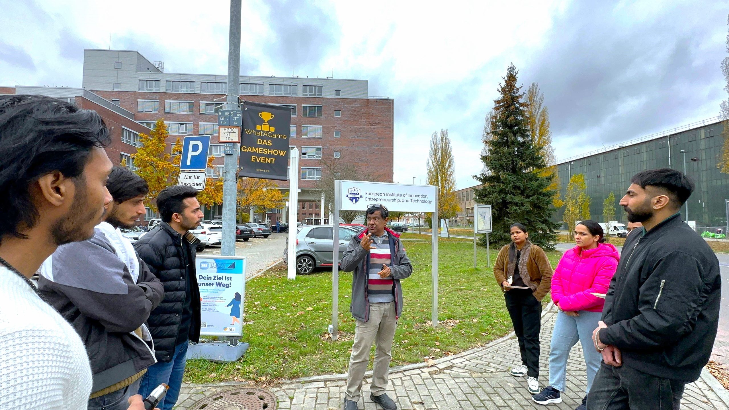 Outdoor class activity